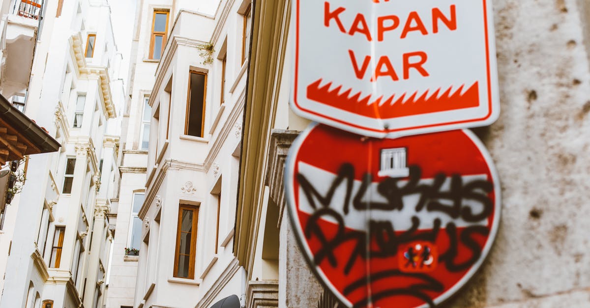 Keeping towns alive - Street Signs with Graffiti and Townhouses Keeping towns alive - Street Signs with Graffiti and Townhouses