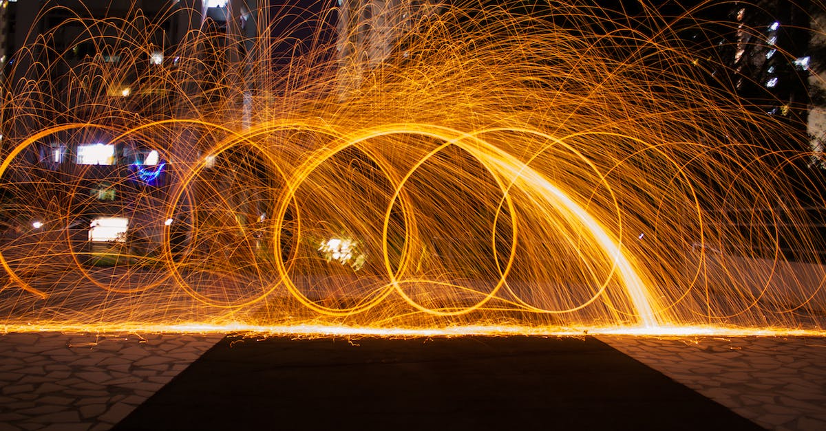 Koalefant doesn't appear when following trail at night - Time-lapsed Photography of Fire Crackers
