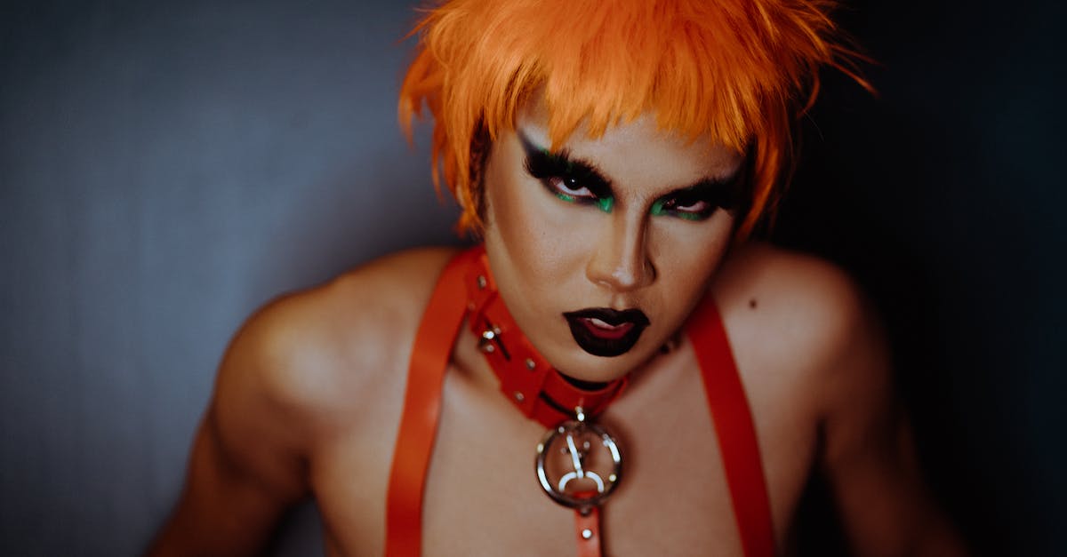 Launcher looks weird and it stops and says unable to update - Eccentric woman with dark makeup and dyed orange hair Launcher looks weird and it stops and says unable to update - Eccentric woman with dark makeup and dyed orange hair