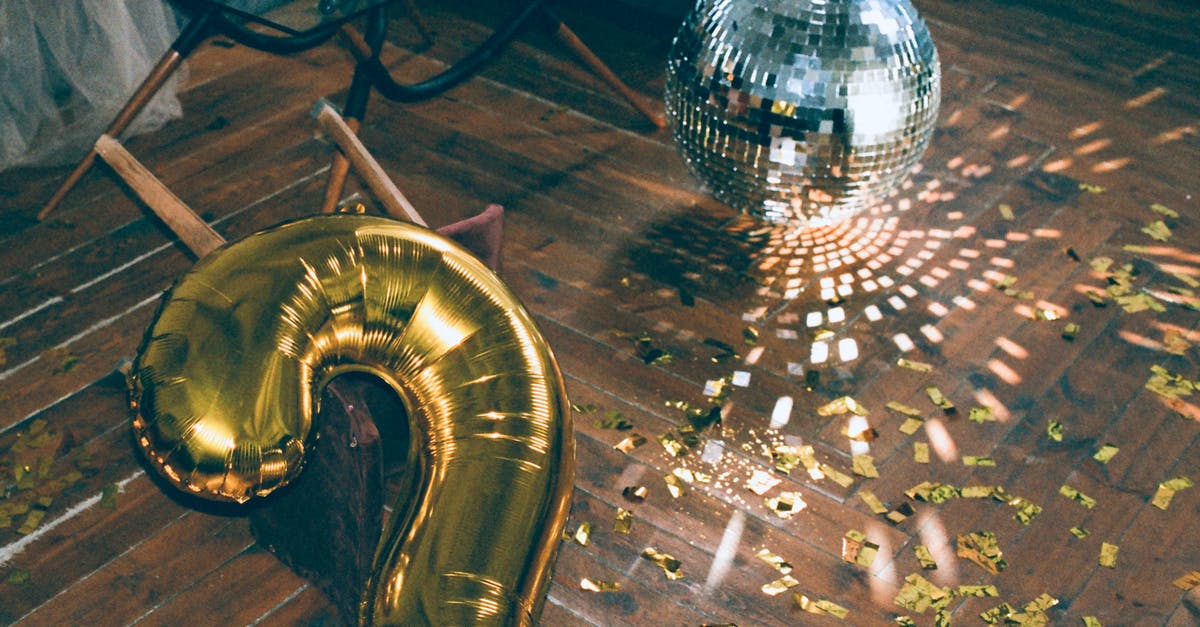 Linking two Ps4's - Gold Number Two Balloon and Disco Ball on the Floor