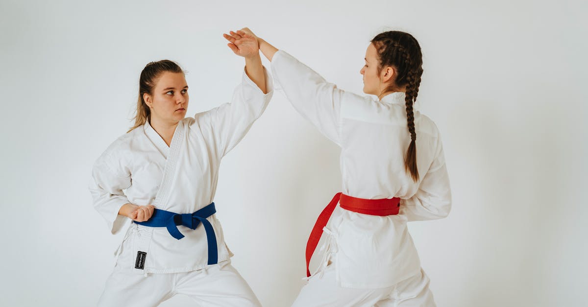 Linking two Ps4's - Two Girls Showing Karate Punch and Defense