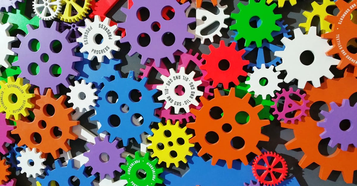 Locking settings - Colorful Toothed Wheels
