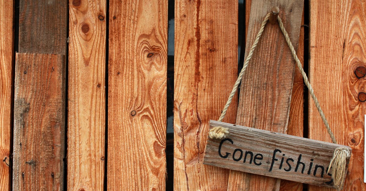 Lucia is gone. Just gone - Photo of a Gone Fishing Sign