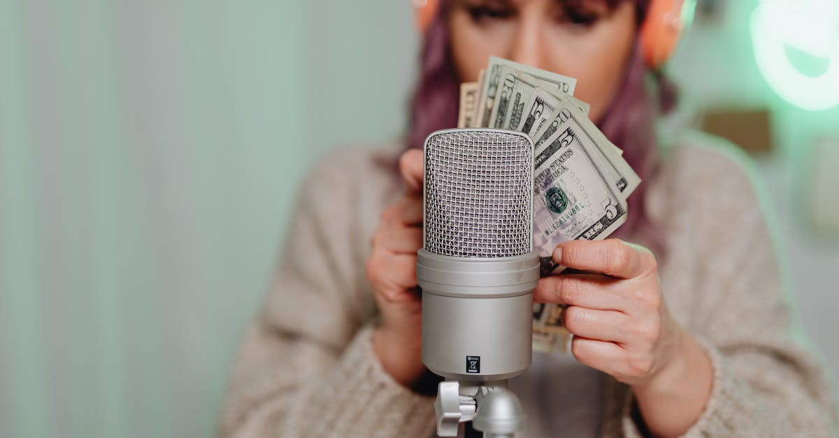 Microphone options greyed out - A Woman Holding US Dollar Bill