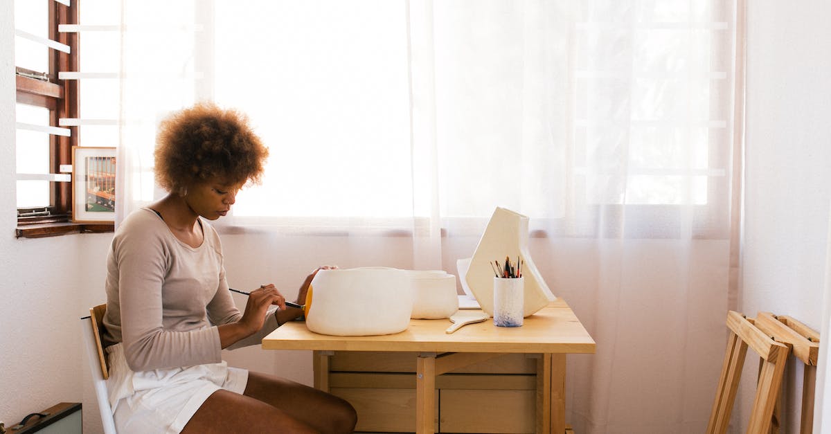 Minecraft Launcher Java Error- java.net.SocketException: Unrecognized Windows Sockets error: 10106: create - Creative casually dressed female artist painting hand crafted bowl while sitting in cozy workspace