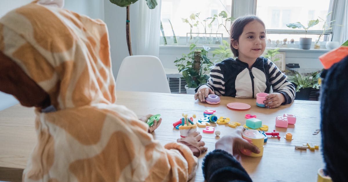 Minecraft: /setblock a playing jukebox - Kids Wearing Animal Costumes while Playing on Wooden Table