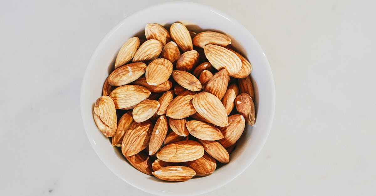 Minecraft: testfor not full health - Brown Almond Nuts on White Ceramic Bowl