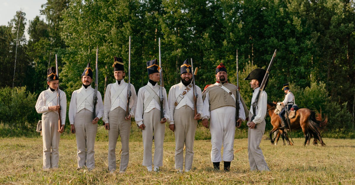 Minimum requirements for two-handing weapons in DS3 - Group of Soldiers Standing on Grass Field