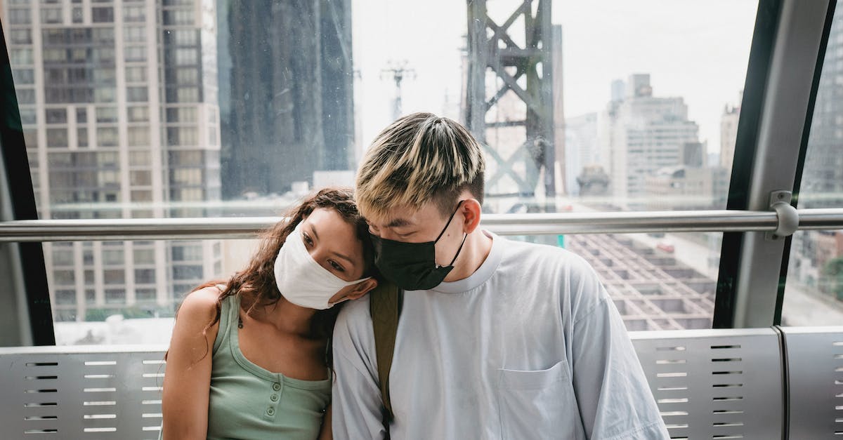 Minimum support for elevated buildings - A Couple Wearing a Face Mask Minimum support for elevated buildings - A Couple Wearing a Face Mask