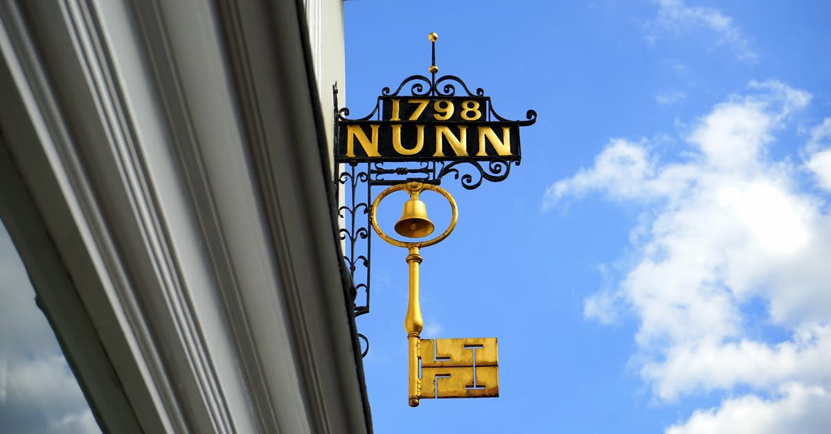 Missed Iron Key - Gold 1798 Nunn Signage Missed Iron Key - Gold 1798 Nunn Signage