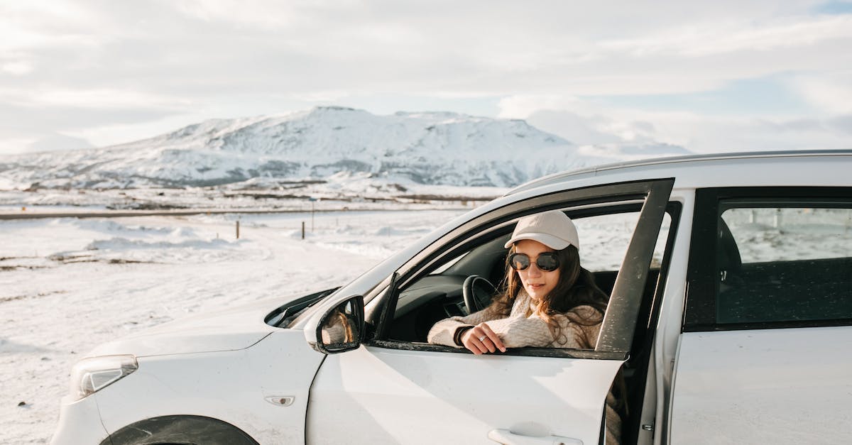 Mitigation Cap on Portals - Woman in Car in Mountains in Winter