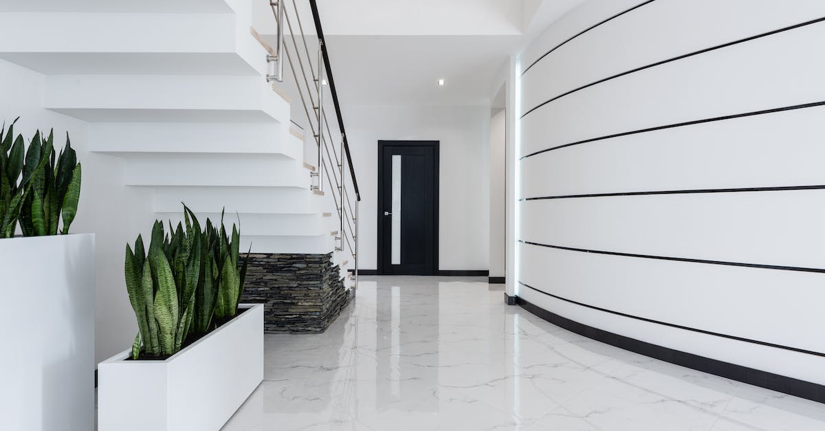 MobArena: PVPing in lobby - Potted houseplants decorating hallway of villa with stairway MobArena: PVPing in lobby - Potted houseplants decorating hallway of villa with stairway