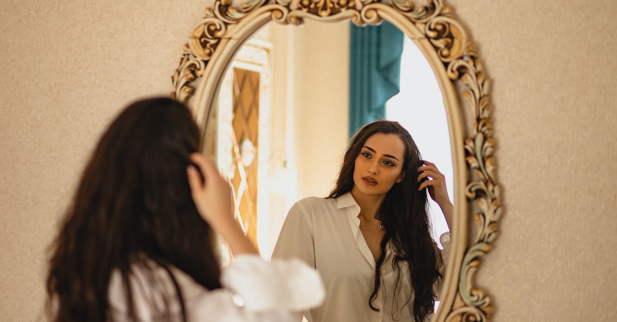 Modding Morrowind - Woman Wearing White Long Sleeve Shirt Looking at the Mirror Modding Morrowind - Woman Wearing White Long Sleeve Shirt Looking at the Mirror