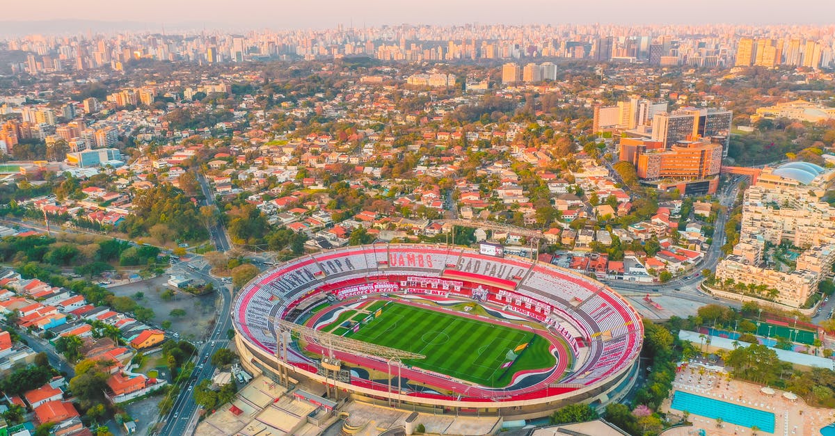 Monster spawning button for arena - Aerial View of Football Field