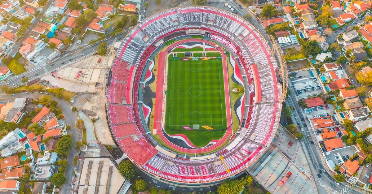 Monster spawning button for arena - Aerial View of a Football Stadium
