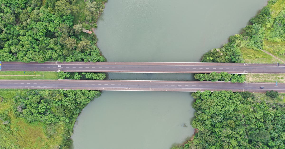 Most compact way to connect pressure plate and piston - Drone view of straight road bridge crossing river between coasts covered with lush woods Most compact way to connect pressure plate and piston - Drone view of straight road bridge crossing river between coasts covered with lush woods