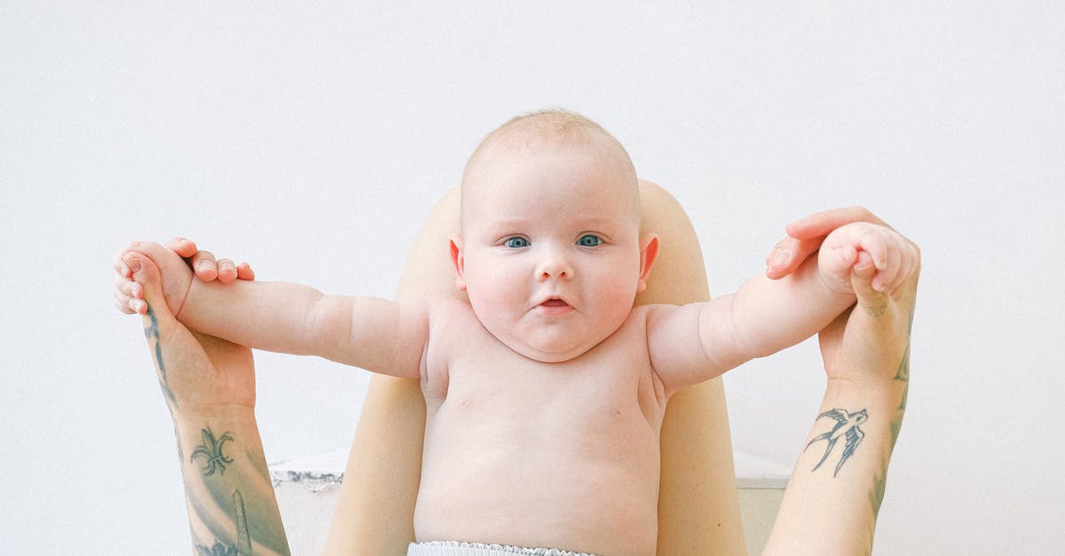 Mother Base/FOB: Can I climb onto a pipe from the top? - Unrecognizable woman holding baby by hands on knees in light bedroom Mother Base/FOB: Can I climb onto a pipe from the top? - Unrecognizable woman holding baby by hands on knees in light bedroom