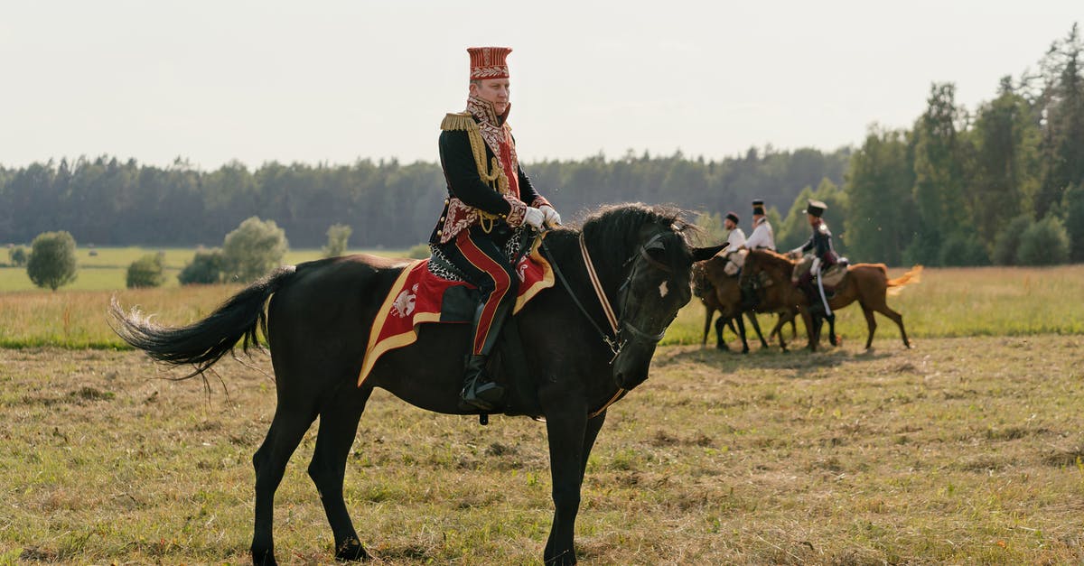 Mount & Blade: Enter Battle Without Horse - A Soldier Riding on a Black Horse Mount & Blade: Enter Battle Without Horse - A Soldier Riding on a Black Horse