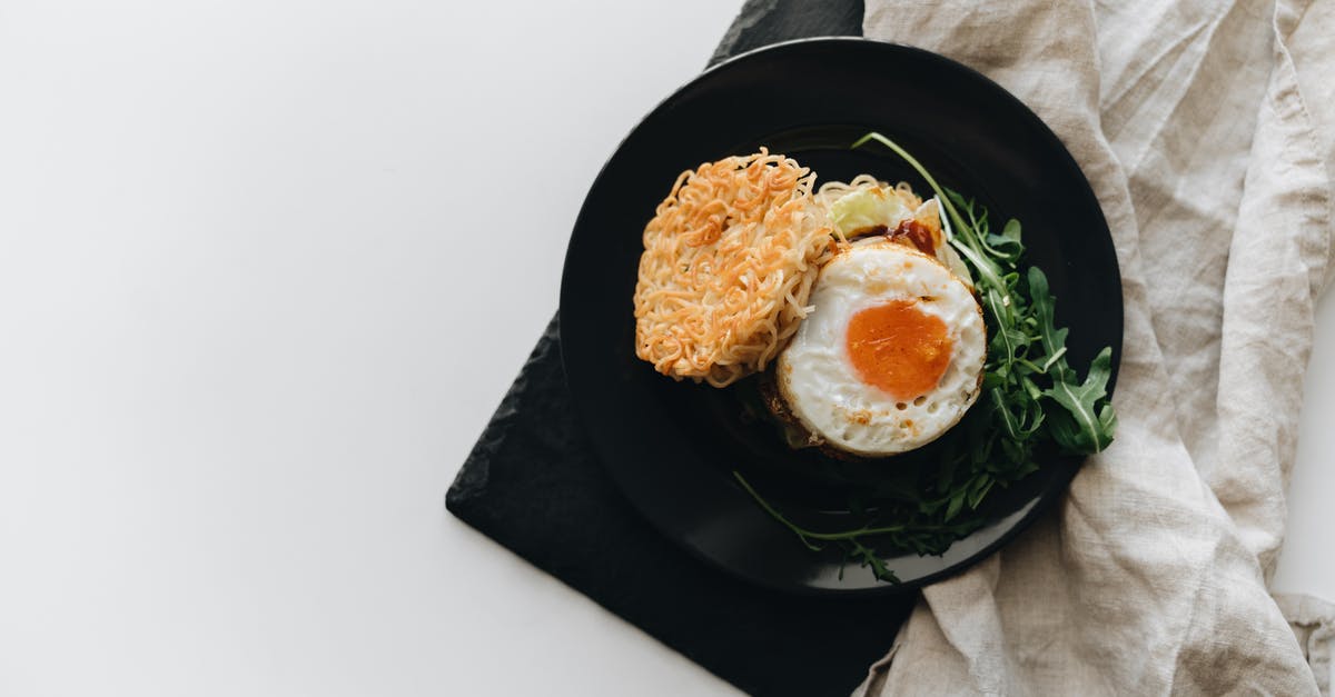 My egg is not hatching - Egg With Green Leaf Vegetable on Black Plate My egg is not hatching - Egg With Green Leaf Vegetable on Black Plate