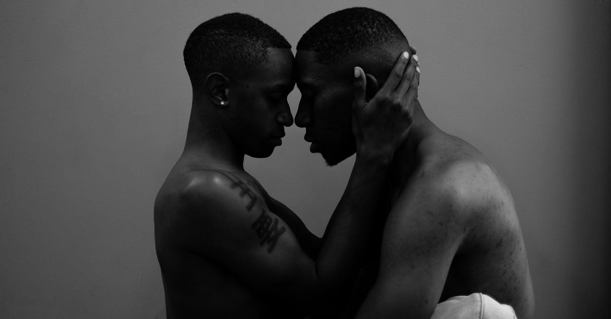 My husband keeps dying - Two Men About to Kiss