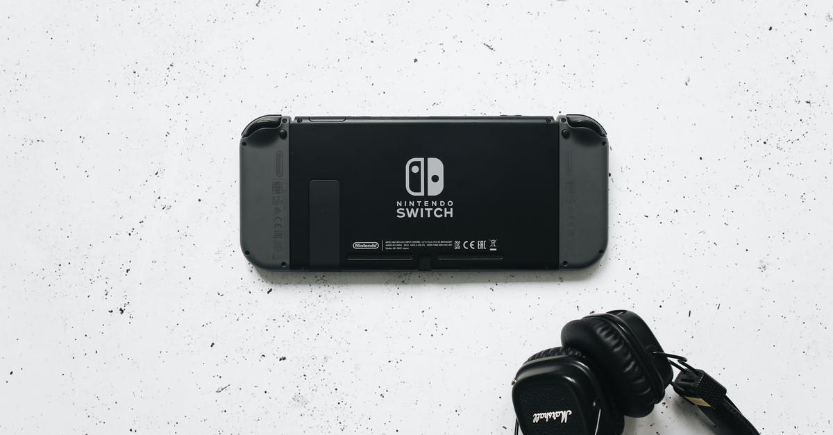 Nintendo Switch - Joy-Con Single mode for Fifa 18 - Black Back of Nintendo Switch on White Marble Surface Nintendo Switch - Joy-Con Single mode for Fifa 18 - Black Back of Nintendo Switch on White Marble Surface
