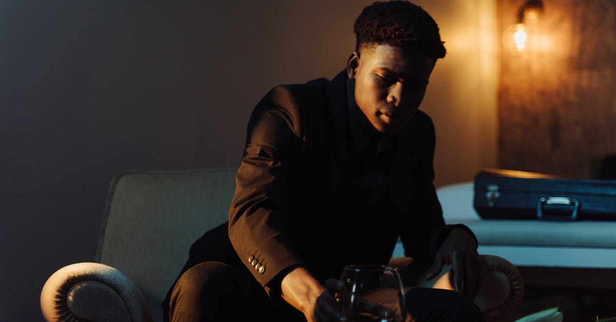 No sound in wine - Man in Black Jacket Sitting on Couch No sound in wine - Man in Black Jacket Sitting on Couch