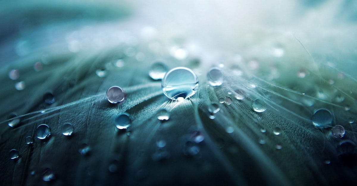 Obsidian Serpent drop - Water Droplets on Gray Textile