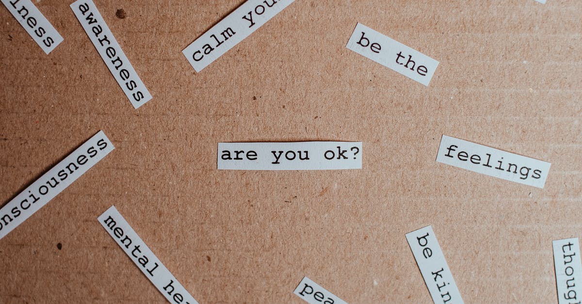 Once you're on fire, how do you put yourself out? - Label Cut Out Papers on the Cardboard