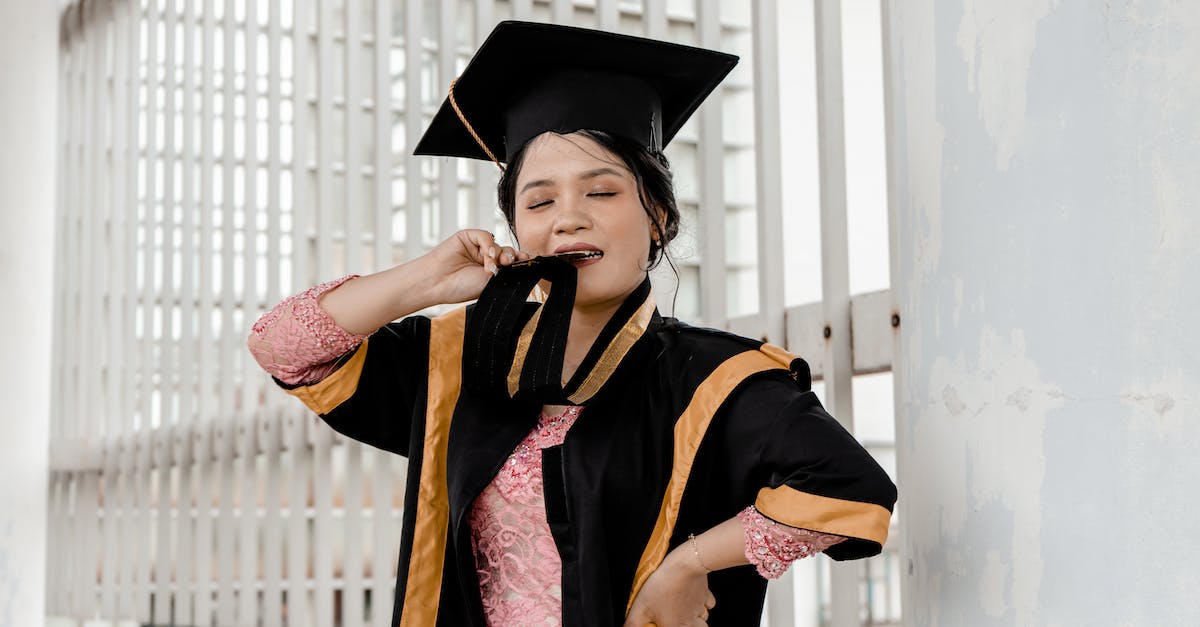 Origin of achievements - A Woman in Academic Dress and Academic Hat