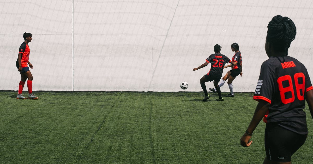 Play DLC witch physical copy on the Switch - African American females actively playing in football on grass field of sports ground Play DLC witch physical copy on the Switch - African American females actively playing in football on grass field of sports ground