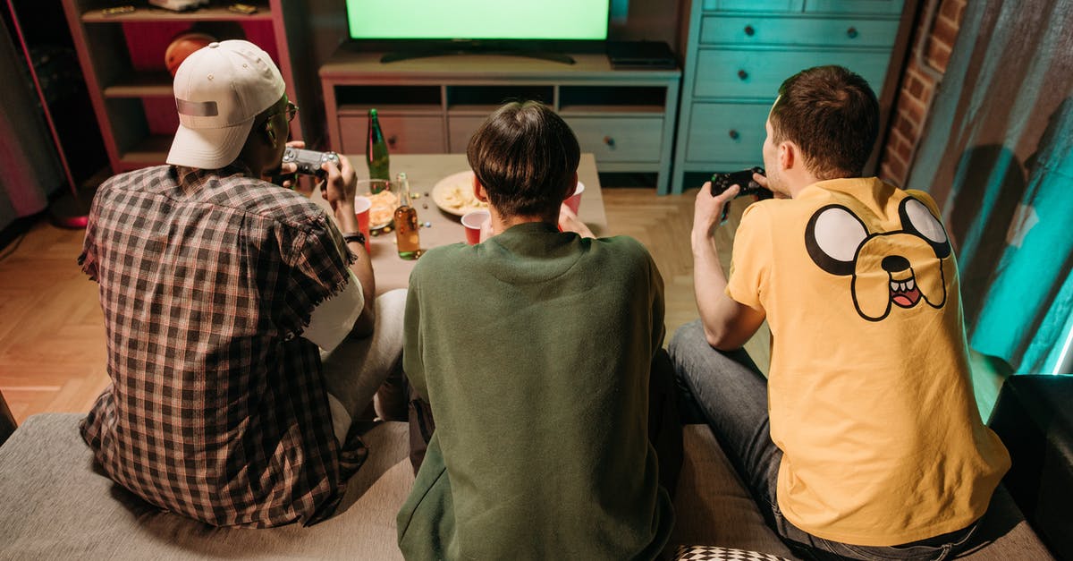Playing Xbox on a Non-HD TV - Friends Playing Video Game at Home
