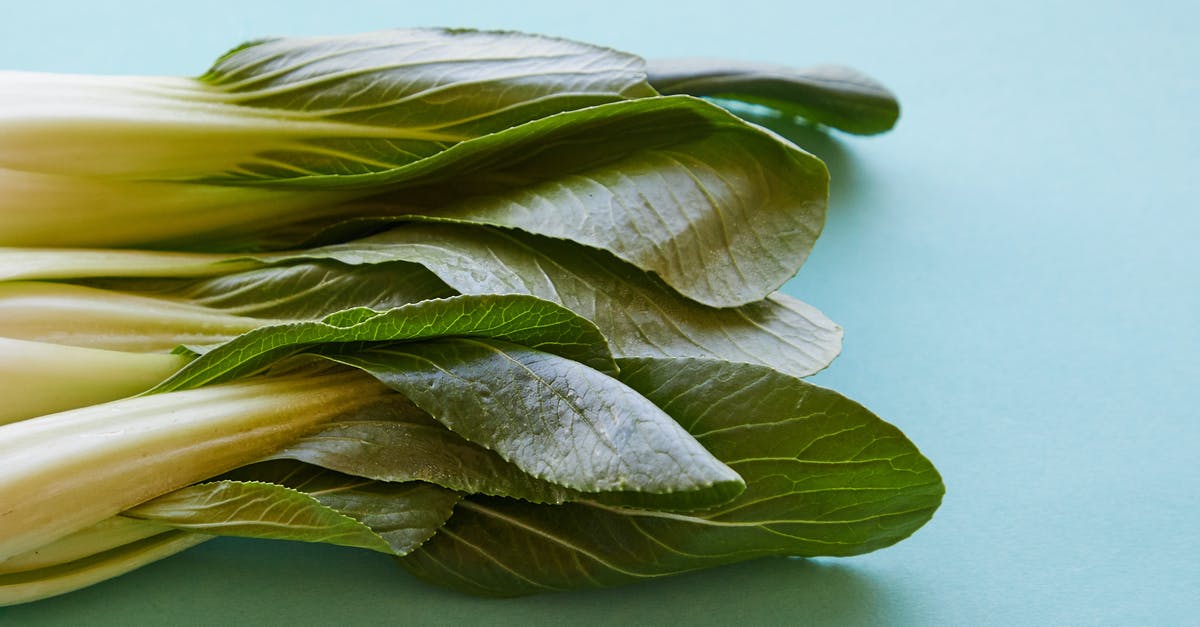 Pokémon showing in Pokédex but not in Pokémon? - Top view of fresh pok choi with ripe verdant leaves on thick stems on blue background Pokémon showing in Pokédex but not in Pokémon? - Top view of fresh pok choi with ripe verdant leaves on thick stems on blue background
