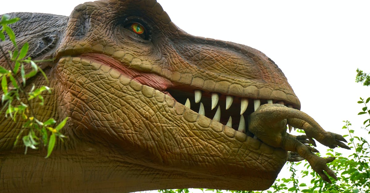 Pokemon leaves won't appear - Low Angle Photo of Dinosaur Eating Baby Dinosaur