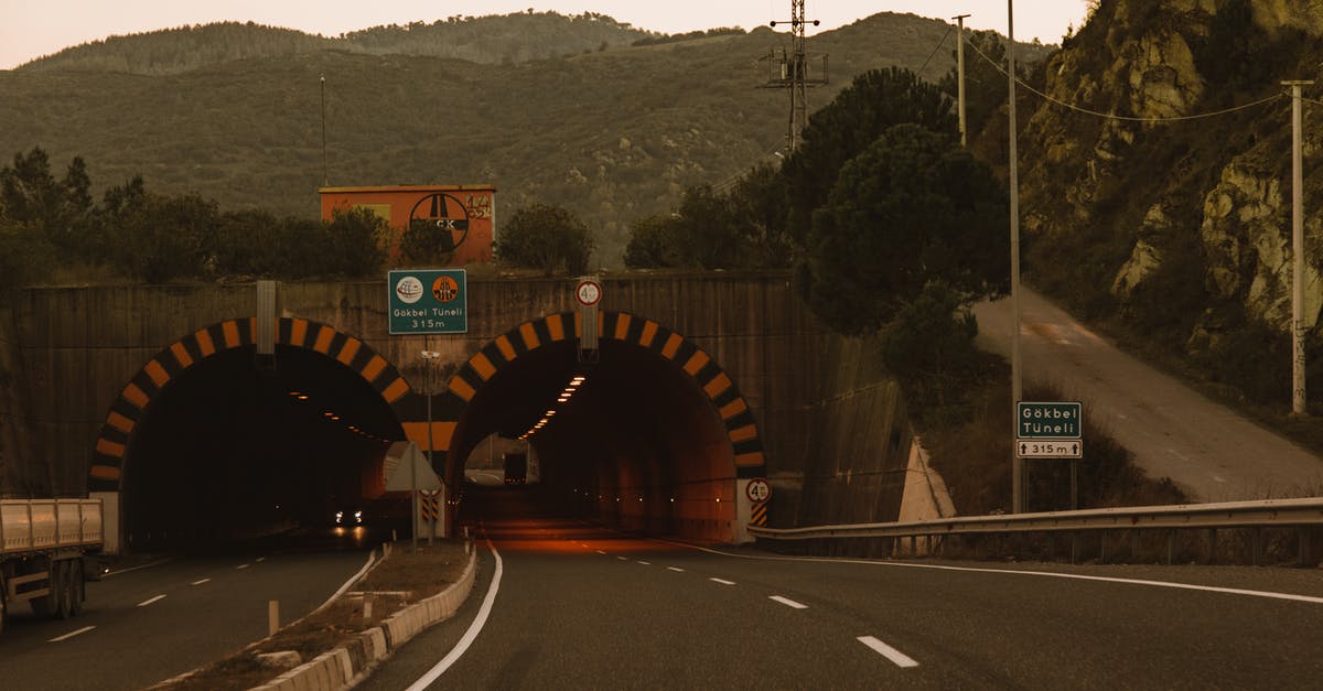 Porto Darsena base entrance - Entrance to Tunnel in Mountains