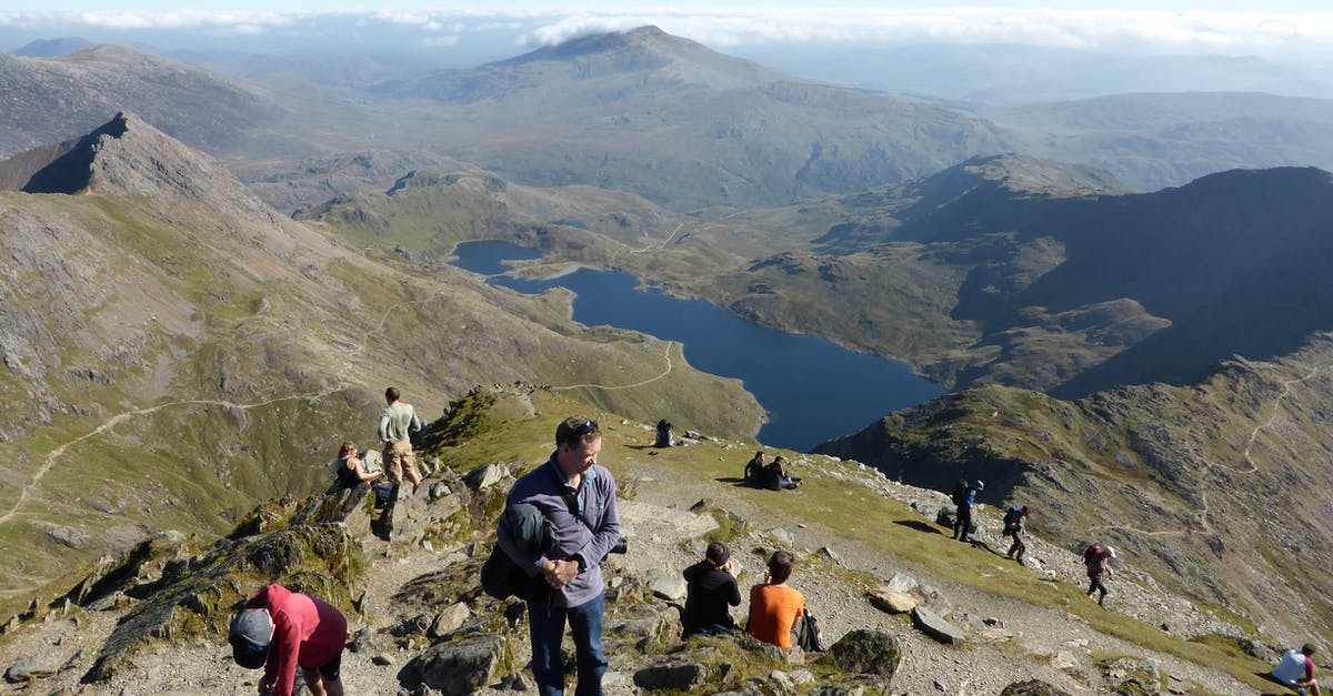 Possible to recreate lakes? - View From Mount Snowdon, Gwynedd, North Wales of Llyn Llydaw Lake