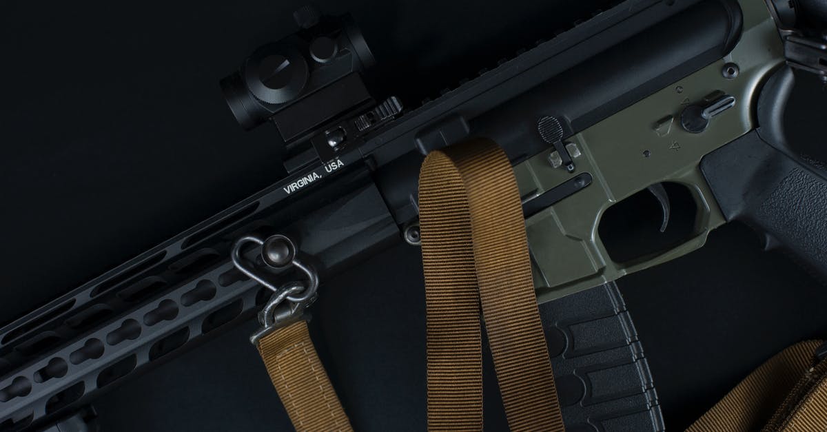 Pre HoW vanguard weapon aquisition - Black Semi Automatic Pistol With Brown Strap