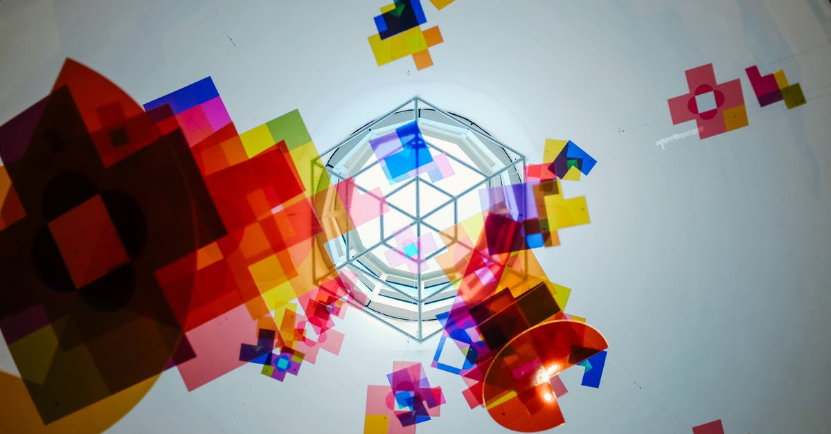 Pressing in random locations: what does the blue circle do? [duplicate] - Creative colorful wallpaper with various multicolored geometric figures arranged on white background