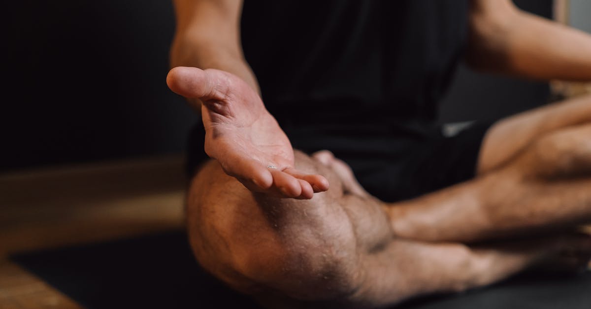 PUBG - Recoil and Recoil Recovery Rate - Crop unrecognizable barefoot male sitting with crossed legs on sports mat during stress relief meditation session PUBG - Recoil and Recoil Recovery Rate - Crop unrecognizable barefoot male sitting with crossed legs on sports mat during stress relief meditation session