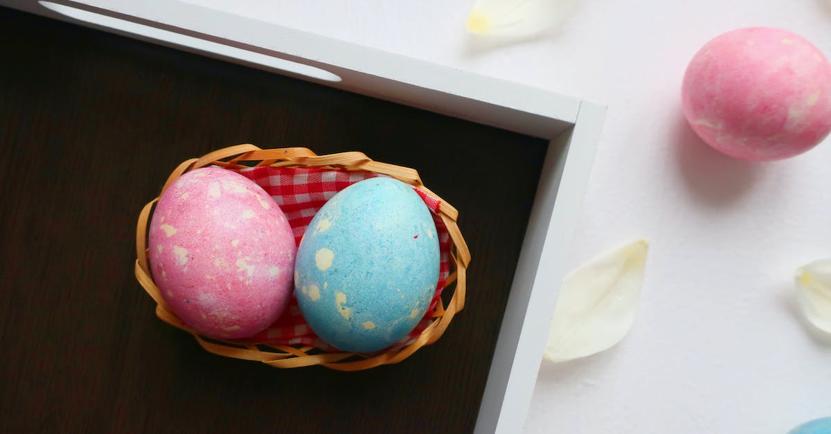 Purpose of the Easter baskets? - Red and Blue Egg on Brown Woven Basket