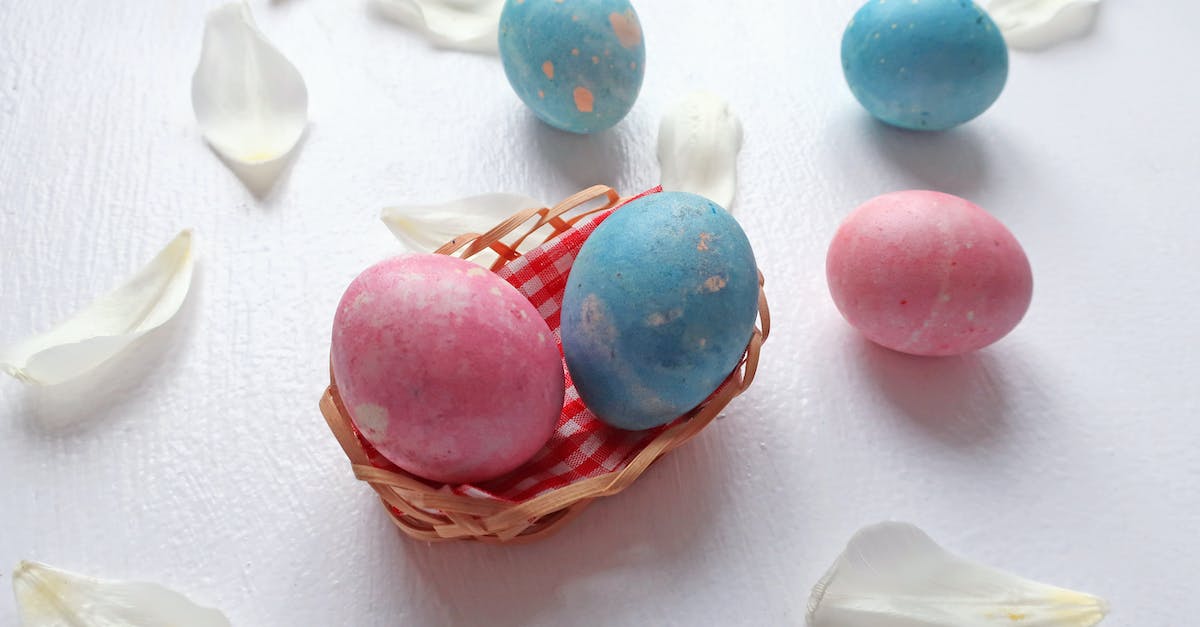 Purpose of the Easter baskets? - Blue and Pink Egg Decors