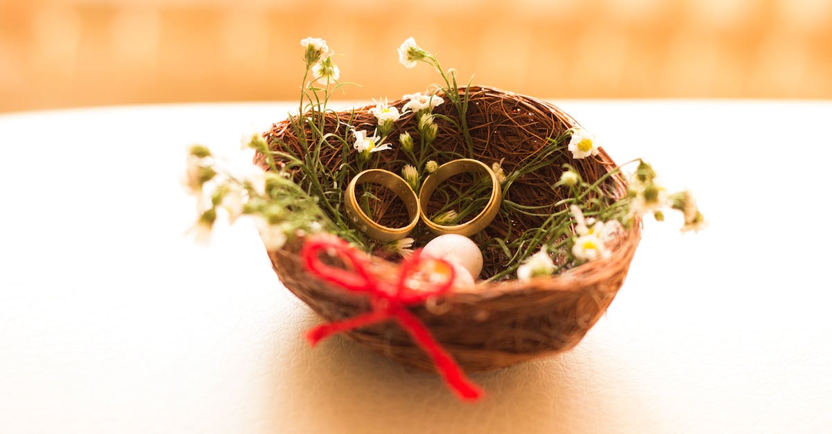 Purpose of the Easter baskets? - Selective Focus Photography of Gold-colored Wedding Band