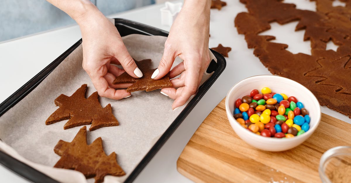 Putting out camping/cooking fires - Person Putting Christmas Tree Shaped Cookies on a Tray