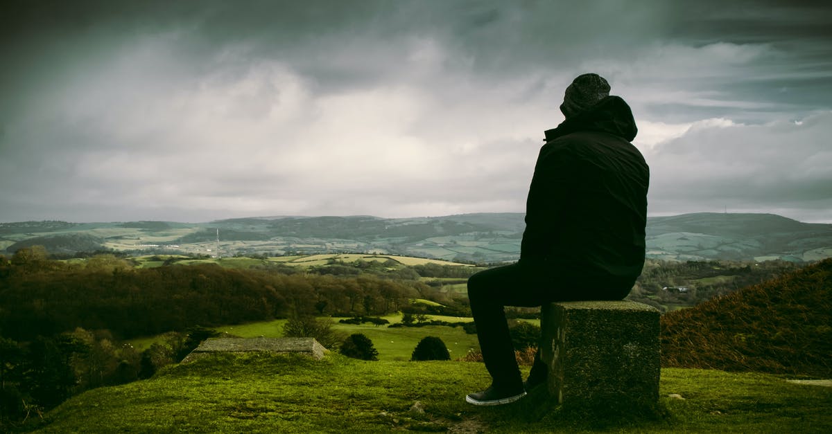 "Naming" a block - Man in Black Jacket Sitting on Block