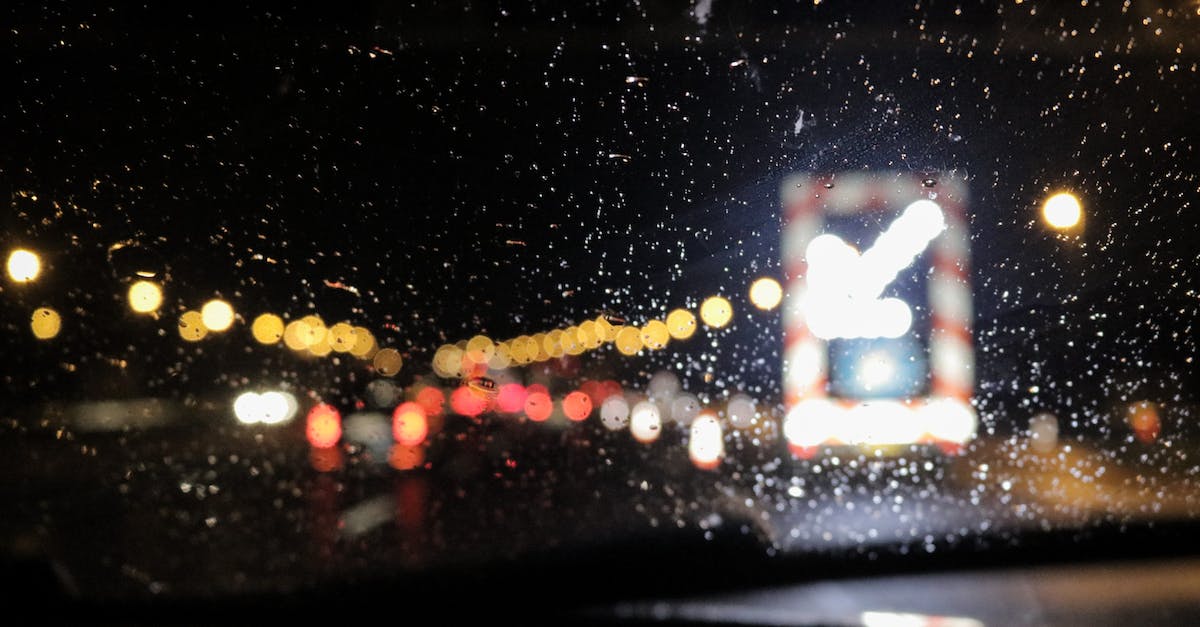 Rain arrows in random positions within bounds? [duplicate] - Bokeh Photography of Windshield