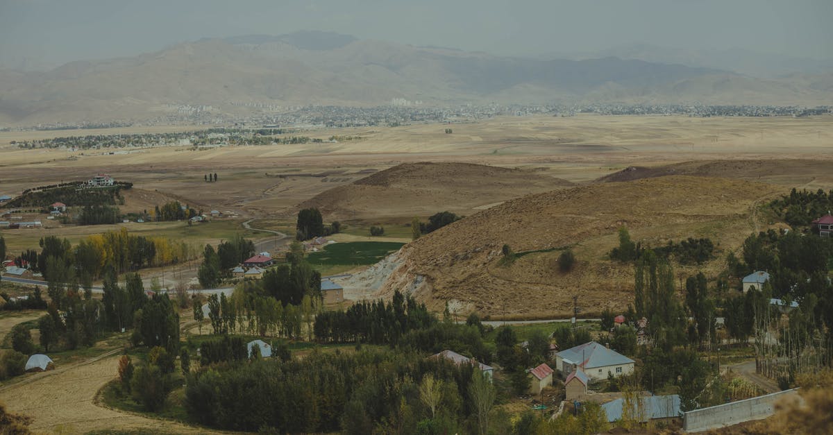 Recover lost village without Google+ [duplicate] - Aerial View of Green Trees and Brown Mountains