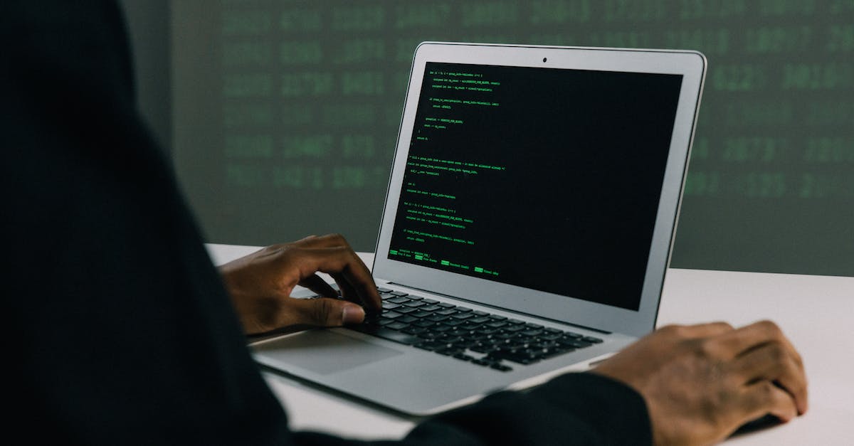 Red border/frame around screen - Person Using Macbook Air