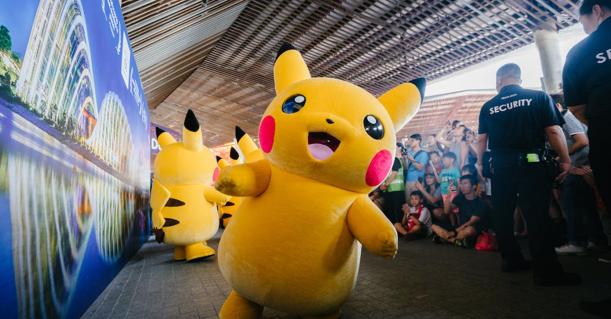 Releasing a pokemon - Yellow Pikachu Plushmascot
