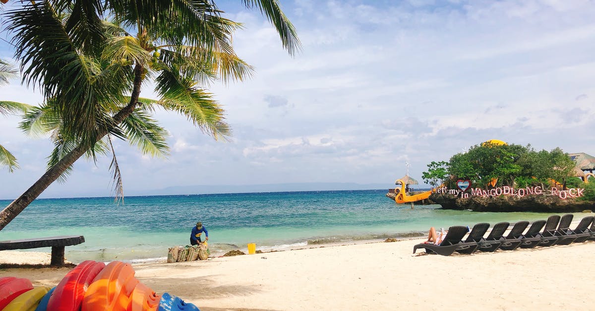 Remove too much sand from The End - Man cleaning tropical sandy beach