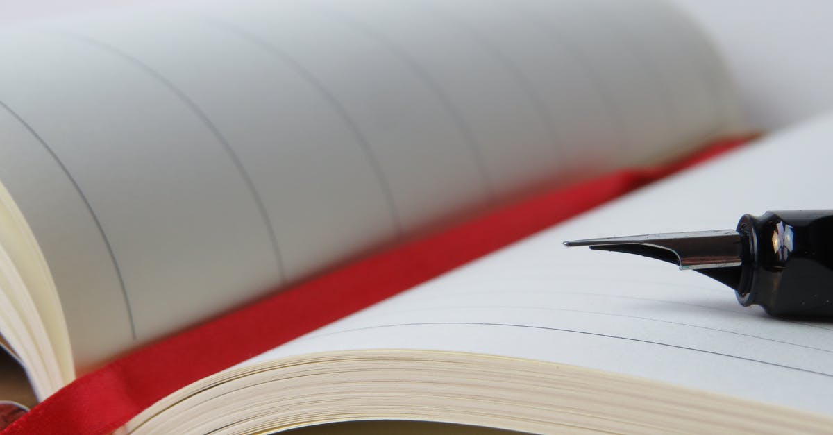 Research Ahead of Time - Fountain Pen on Top of Open Notebook