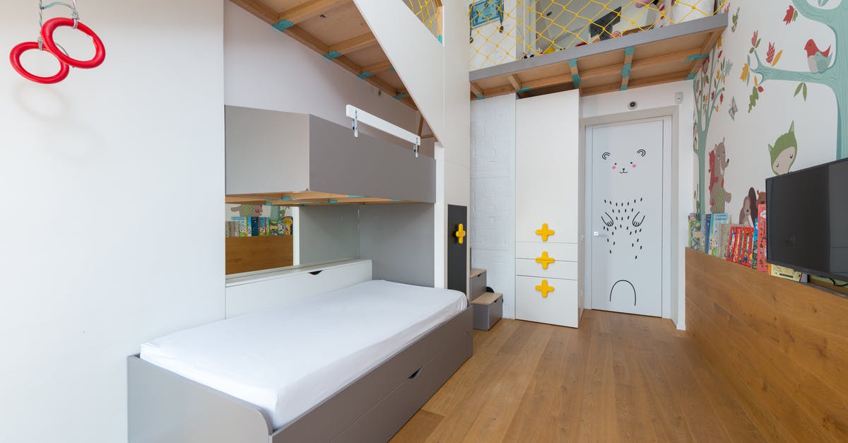 Reset your weapons for a specific new play - Interior of kid bedroom with bunk bed